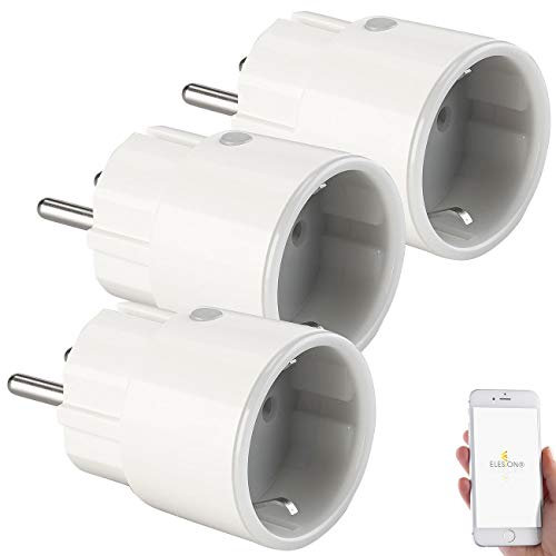 Luminea Home Control Zeitschaltuhr mit App: 3er-Set Mini WLAN-Steckdose, App, f. Amazon Alexa, Google Assist., 16A (Zeitschaltuhr App Steuerung, Zeitschaltuhr per App steuerbar, Bedienungsanleitung)