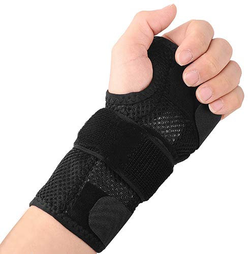 GHzzY Handgelenkstützschiene - Verstellbarer Stabilisator für Handgelenkstützen bei Karpaltunnelsyndrom, Fraktur, Sehnenentzündung, Verstauchung und Arthritis,Left,M