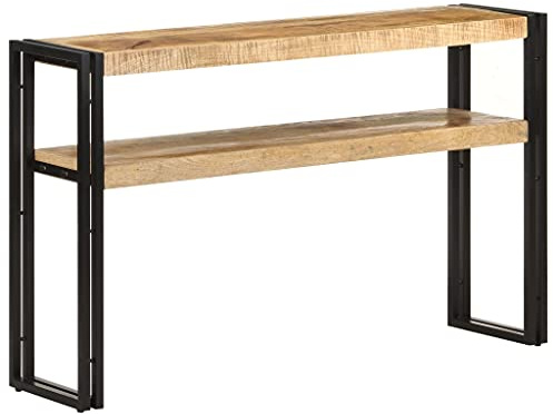 vidaXL Table Console 120x30x75 cm Bois de manguier Brut