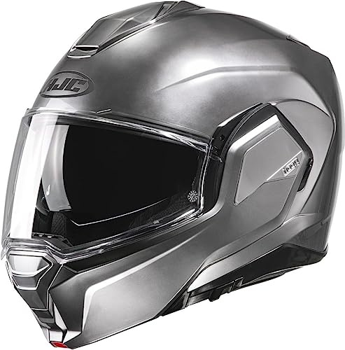 HJC i100 HYPER SILVER L