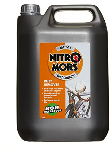 Nitromors Non Hazardous Rust Remover, Safe to Use On All Metals, 5 L