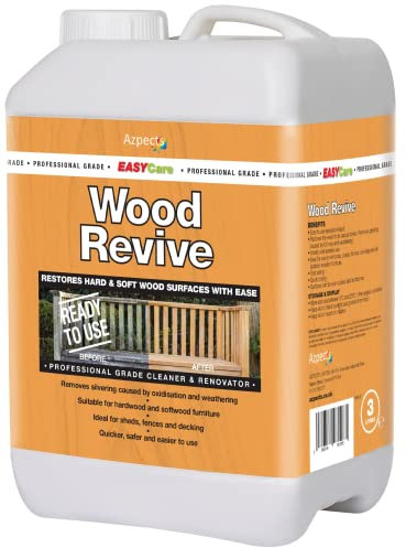 EASYCare - 3L WoodRevive, Wooden Garden Furniture And Decking Cleaner. Outdoor And Indoor Wood Cleaner For Hardwood And Softwood. Easy To Use And Fast Acting