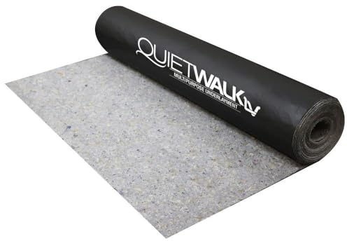 QuietWalk LV 200 - Base de alta calidad para suelos de vinilo, laminado y madera de ingeniería de lujo (rollo de 200 pies cuadrados)