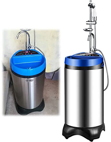 CUPLES Chauffe-Eau Électrique à Acier Inoxydable 2000W, 100L Stockage d'eau Chaude Instantanée Chauffe-Eau, Chauffe-Eau avec réservoir d'eau, 220V, 100L, Bleu, Rouge (Color : Bleu)