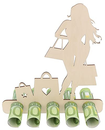 Spruchreif | Geldgeschenk Shopping – Originelles Holzgeschenk für Frauen & Mädchen | Gutschein & Einkaufsgutschein-Idee | Perfekt für Muttertag & besondere Anlässe
