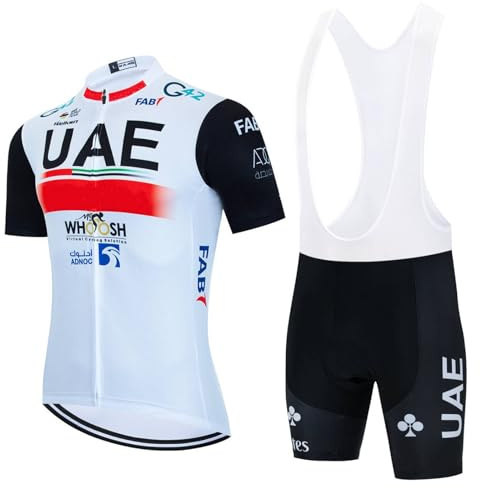 2023 Pro Team Herren Radtrikot Komplett,Atmungsaktives Fahrradtrikot für Mountainbike,Shorts mit Trägern Kits GEL Paddad