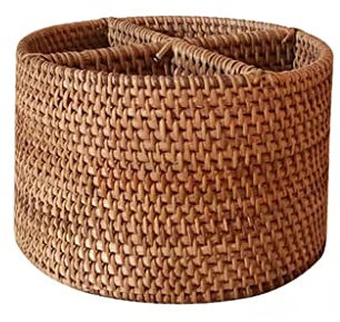 Paniers De Rangement, Panier De Rangement En Osier Tissé À La Main Panier De Fruits De Stockage Portable À Quatre Grilles Panier De Rangement À La Maison Décoration De La Maison ( Color : D , Size : A