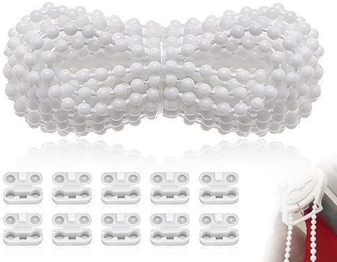 KAPSING Chaîne de rechange pour store enrouleur - 4 m - Avec 10 connecteurs de chaîne pour store enrouleur