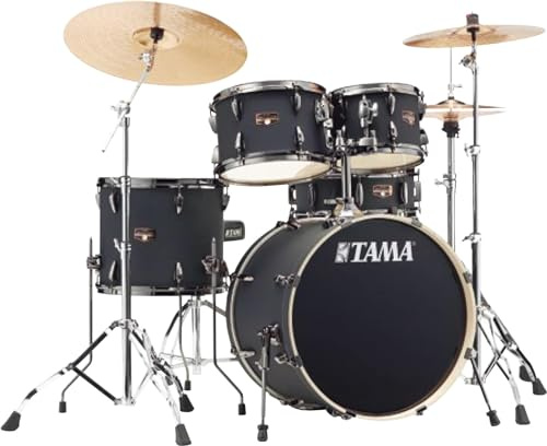 Tama Imperialstar Drumset 5 teilig - Blacked Out Black/Black Nickel HW