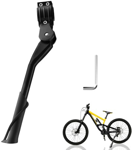 Elepl Fahrradständer 24-29 Zoll Höhenverstellbar Seitenständer Fahrrad Seitenständer Gepunktete Rutschfeste Gummifüße FahrradstäNder Mountainbike Geeignet für Mountainbikes Citybikes Rennräder