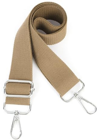 Moorle Breite Umhängetaschen Strap, Schultergurt für Taschen Verstellbarer, Schultergurt Taschengurt Khaki 3.8cm Breit, Canvas Handtasche Taschenriemen, Taschengurte zum Wechseln