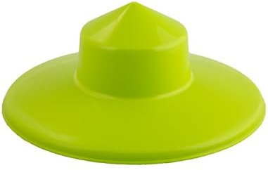 satis Futterautomat mit großem Regenhut und Füßen 4kg grün I Hühner-, Geflügelfutterautomat, Spender für Hühnerfutterautomat, Hängefutterautomat, wasserdicht (Regenhut ohne Futterautomat)