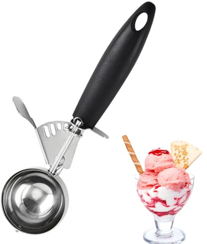 Paletta per biscotti, paletta per gelato, paletta antiaderente in acciaio inox, paletta per impasto per biscotti, utensile da cucina resistente con manico comodo per impasto di biscotti, sorbetto