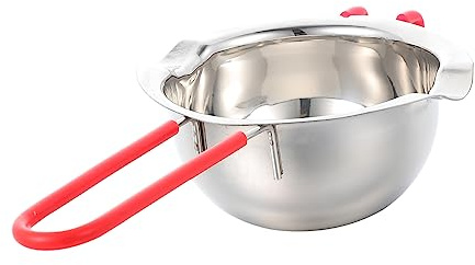 BIUDECO Schokoladenschmelzschale Mit Langem Griff Für Butter Schmelzen Schüssel Candy Wärmer Kerzen Heizung Topf Backschmelzschale Für Schokolade Käse Karamell Schmelzen
