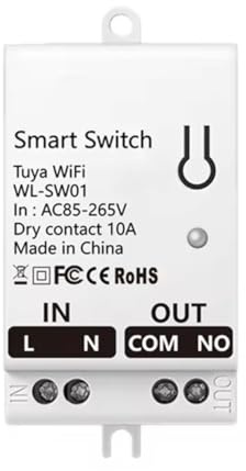 Modulo Interruttore A Contatto Pulito Tuya WiFi 10A Relè Interruttore DIY Universale per La Casa Funziona con Life AC 85-265 V