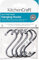KitchenCraft Ganci a S, metallo cromato, medi (8 cm), Confezione da 5