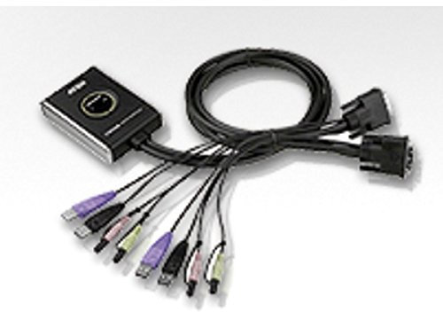 ATEN CS682-AT Conmutador KVM de 2 puertos DVI USB 1920 x 1200 Pixeles