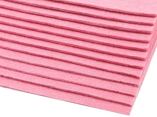 Schnoschi 12 Filzplatten Bastelfilz Filz rosa 2-3 mm dick DIN A4 20x30 cm