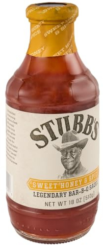 Stubb's Sweet Honey & Spice Legendary Bar B Q Sauce 18oz