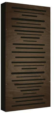 Addictive Sound Akustikpaneele Holz - Schalldämmung AbFuser Wood - Akustikplatten Perfekt zum Hause, Studio, Konferenzraum, Club - Acoustic Panel mit den Maßen 100x50x11,5 cm - Wenge