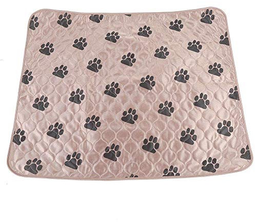 Haofy Hund Pee Pad Wiederverwendbare Wasserdichte Hund Pipi Pad Bett Waschbar Urin Matte für Haustier Hunde Katzen Welpen Indoor und Outdoor Verwendung Welpen Essentials (80 * 90cm-braun)