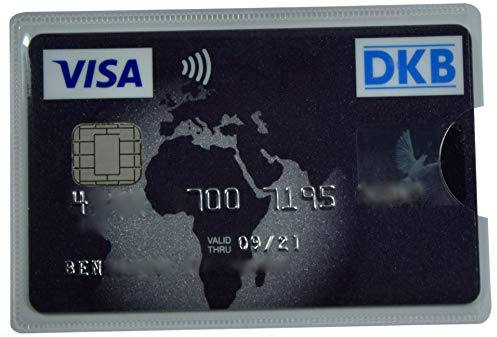 3X RFID Blocker Schutzhülle TÜV Geprüft Made in Germany Transparent Anti Skimming EC Kartenhülle Kreditkarte NFC Schutz