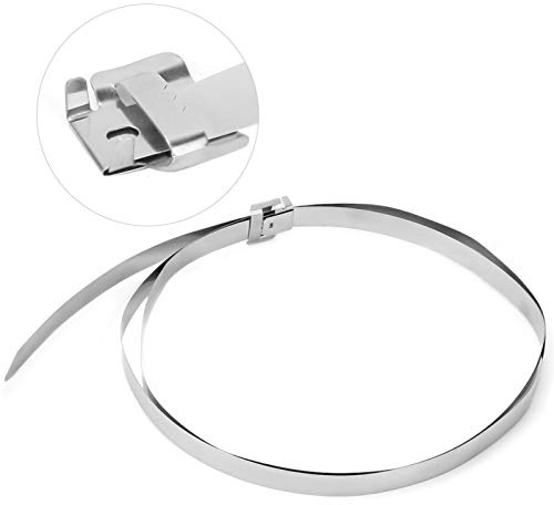 Sujetacables de acero inoxidable de 10 mm * 1 m, bridas para cables industriales, bridas, bridas para cables, bridas para cables industriales