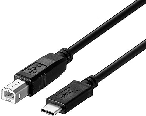 Cavo per stampante per iPhone 15 da 2 m, USB B a USB C cavo stampante per MacBook Pro iPhone 16 Pro, Air, cavo MIDI per pianoforte digitale Yamaha Casio, tastiera MIDI, controller DJ, DAC a iPad