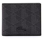 Lacoste portefeuille The Blend Homme Monogram Noir Gris
