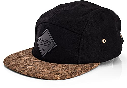 Blackskies® 5-Panel Camp Cap | Casquette 5 Panneaux Baseball Homme Femme Surfer Skater Snapback Strapback Basecap Plate - Unisexe Streetwear Outdoor Été Loisirs