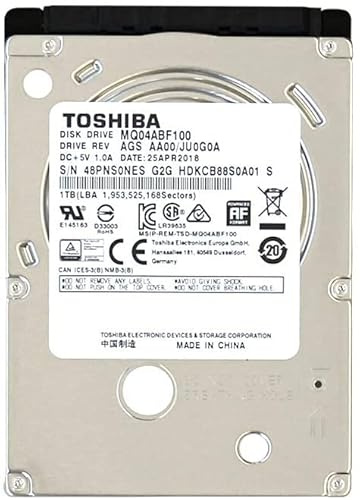Toshiba Internal Hard Drive 2.5 1000 GB Serial Ata III, W128272492 (GB Serial Ata III)