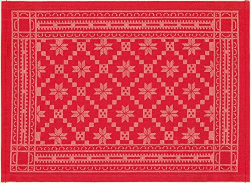 Ekelund - Tischsets (2er Set) Åttebladrose 35x48 cm 55% Baumwolle 45% Leinen