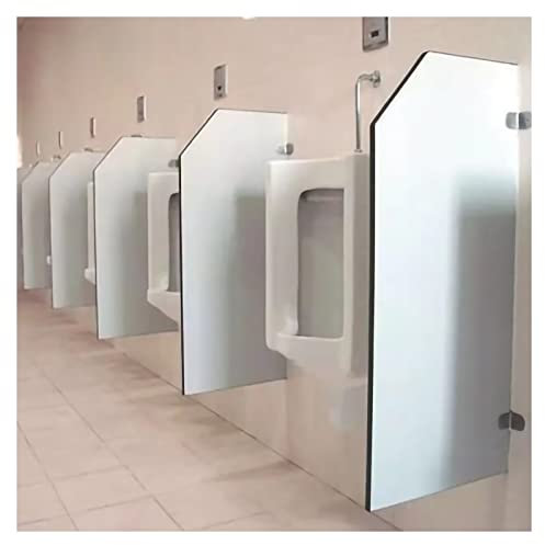 GARMEC Urinal-Sichtschutz for Herren, WC-Trennwand, wasserdichter Urinal-Trennwand aus PVC for Schule/Kindergarten/Einkaufszentrum/öffentlicher Ort (Color : White, Size : 2pcs)