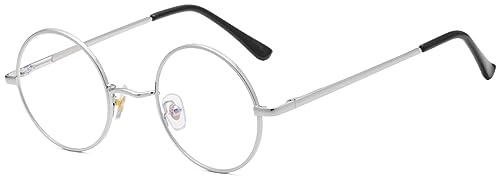 Ggpyyon Blaulichtfilter Brille Retro Runde Blue Light Blocking Glasses | Damen,Herren,Blockieren,Blaulicht,Computer brille