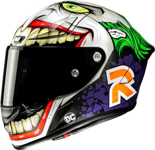 HJC, Casque Moto Intégral RPHA1 Joker DC Comics MC48SF, M