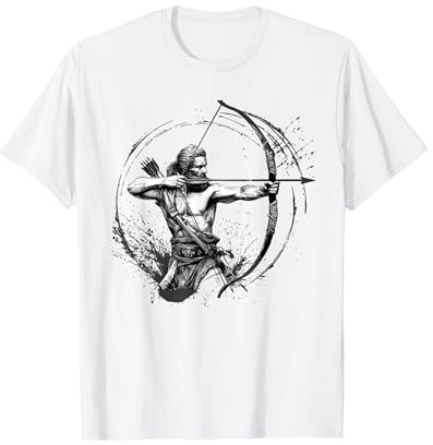 Bogenschütze mit einen Bogen T-Shirt
