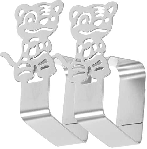 TOPBATHY 2stücke Edelstahl Tischdeckenklammern Dicke Und Rutschfeste Tischdeckenhalter Für Garten Partys Und Picknicks Winddicht Und Installieren Robuste Camping Tischclips
