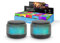 Garza - Pack 2 Altavoz Portátil Inalámbrico Bluetooth 5.1/ Micro SD con 15 Modos de luz LED Multicolor, Sonido 360º y Manos Libres