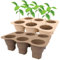 JasCherry Lot de 2 Plateaux de Pots de semis en Silicone, Plateau de graines de Plantes, Tasse de Germination pour la Propagation des Plantes en intérieur