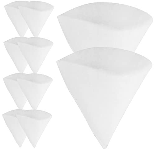 HOMOCONO 10pcs Conical Exhaust Valve Filter Set with Filter Cloth for Zehndermaico Ventilation Systems, Dryer Lint Catcher and Attic Fan Cover Replacement for Vent Cleaning