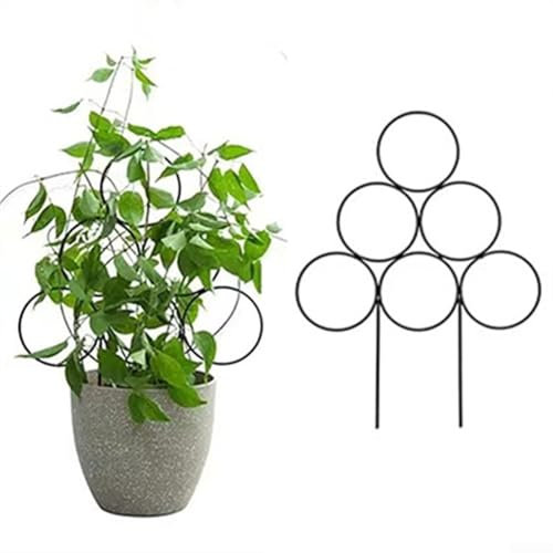 Supporto per piante, 4 pezzi, traliccio da giardino in vaso, supporto per piante rampicanti, edera in vaso, 29,5 x 39 cm