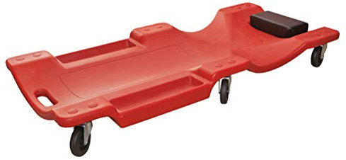 OZBMA Mécanicien véhicule Creeper sous Voiture réparation Appui-tête rembourré Roulant moulé Atelier Garage Assistance avec Plateau à Outils