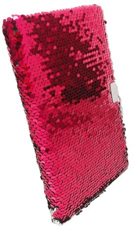 DIYEAH Fancy Notebook Lock for Boys and Girls Reversible Sequin Diary for Girls Password Book Key for Daily Writing