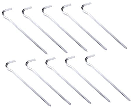 KOMBIUDA 12piezas Estacas De Seguridad para Carpas Accesorios De Camping Duraderas y Fáciles De Almacenar