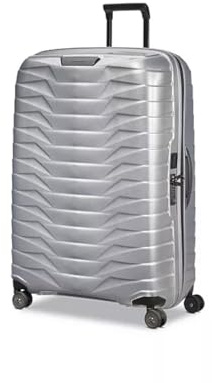 Samsonite Hartschalenkoffer Silber mit Lenkrollen und TSA-Schloss