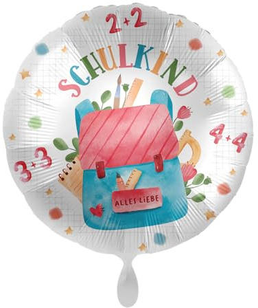 Folienballon Schulkind Schulranzen - 43 cm - 81187