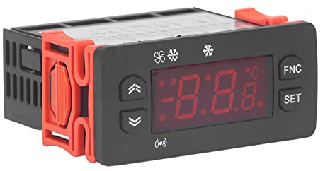 AC 230V Digital Temperature Controller, ETC-974 Microcomputer Digital Thermostat with Temperature Sensor Probe, Centigrade & Fahrenheit Display, Heat/Cool for Fermentation Hatch Freezer Aquarium