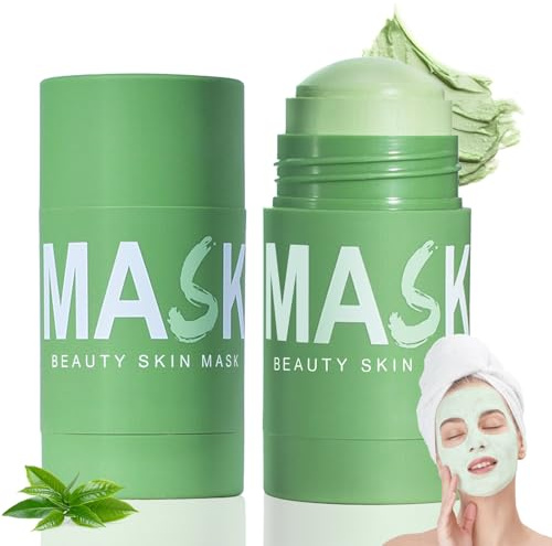 Green Tea Mask Stick, Green Tea Deep Cleanse Mask, Blackhead Remover With Green Tea Extract, Deep Cleansing and Moisturizing, Oil Control for Men and Women (2 PCS)