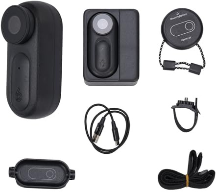 ViaGasaFamido Mini Body Camera IPX7 1080P HD Action Cam Indossabile con Design Magnetico e WiFi per Sport All'aria Aperta, Riprese Subacquee