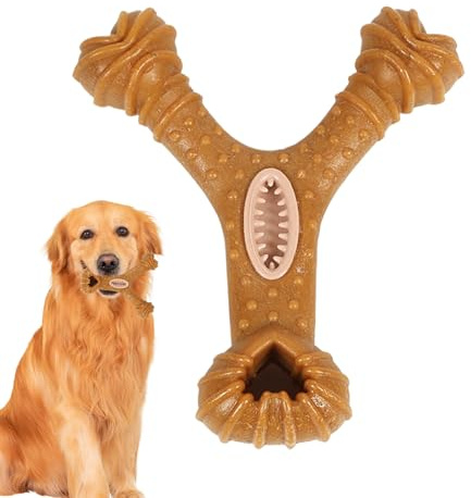 Dog Treat Toys - Teething Bite-Resistant Toy, PP Rubber Chew Feeder, 3.15in Slow Feed Accessory With Food Release Function | Puppy Kitten Pet Play Snack Dispenser Dentals Care Training Entertainment